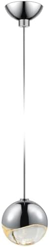 Sonneman 2910.01-SML Contemporary Modern LED Pendant from Grapes¬Æ Collection in Chrome Finish,