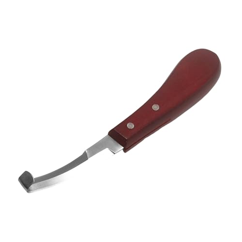 Cuchillo para Pezuñas, Cuchillo de Pezuña de Ganado, Cuchillo Profesional para Pezuñas, Afilado Cuchillo de Pezuña, Corte de Pezuña en Forma de Hoja Recta, Herramientas para Herrador de Caballos