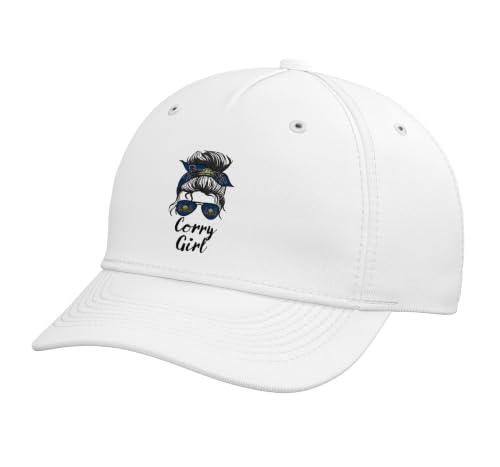 Corry Pennsylvania Women Girl Adjustable Printed Baseball Hat, White