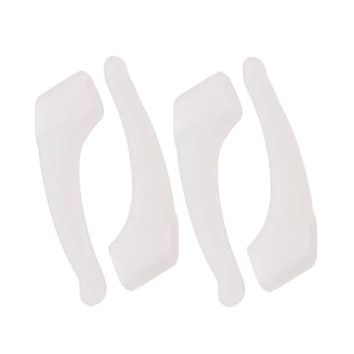 Zanthicia 2 Pairs Eyeglasses Anti-slip Tip Grips Spectacle Silicone Retainer Ears Hook Glasses Comfortable Sunglasses Holder, white