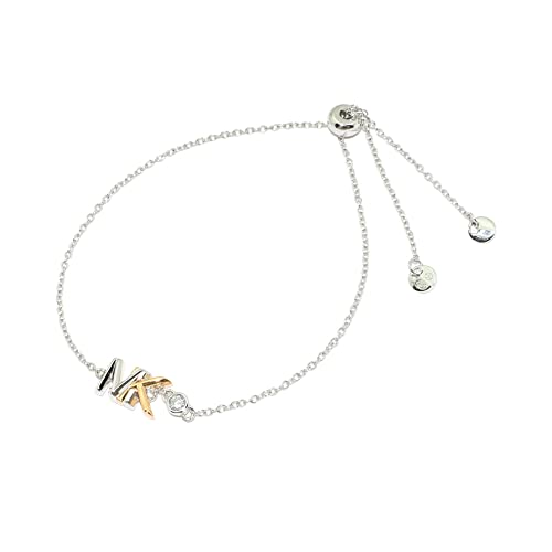 [Michael Kors] [�}�C�P���R�[�X] �u���X���b�g TWO TN LOGO SLDR MKC1534AN931 �V���o�[ �S�[���h [���s�A���i]