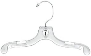 Clear Plastic Children's Dress Hanger - 10" (Pack of 100)