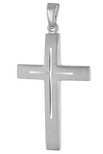 Cruz colgante para hombre idea de regalo atemporal en plata 925 de 28 mm