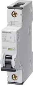 Siemens – Interrupteur automatique accesoriable 15 kA curva-d 1 pôle 40 A