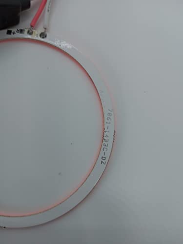 Image of 2 x 80 /70 /60 /50 /38 mm 93 LED CCFL Headlight COB Angel Eyes Halo Ring Lamp 12-24V (Red, 70 MM)
