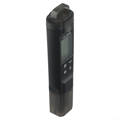 Besttoolifes Bolígrafo 5 en 1 de calidad del agua con pH, para sal y pruebas para agua potable, hidroponía, acuarios, piscinas y tratamiento de aguas residuales