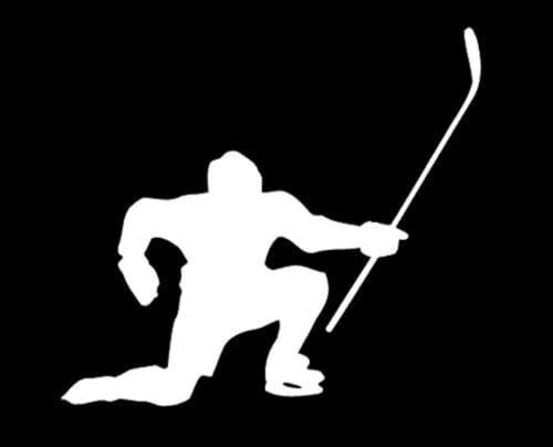 Image of Hockey Celly Celebration Goal MKR Decal Vinyl Sticker |Cars Trucks Walls Laptop|White|5.5 x 5.0 in|MKR1104