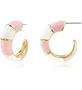 CONRAN KREMIX Chunky Gold Plated Hoop Earrings For Women Statement Summer Earrings Trendy