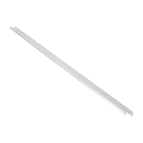 Fielect Acrylic Square Rod, 3mmx250mm, Transparent Clear Plastic Square Rod, Solid PMMA Bar 4pcs