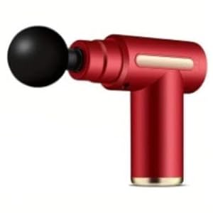 Massage Gun,Muscle Massager Gun, 35DB Ultra Quiet, Portable Electric Handheld Body Massager,Type-C Charging (A-Single-Head-Red)