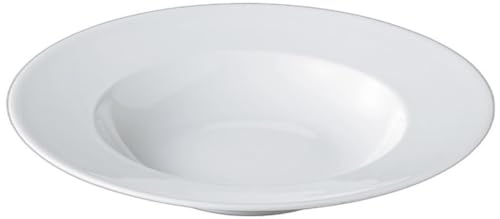 YZ White Porcelain Pasta 10.2 x 10.2 x 2.2 inches (26 x 26 x 5.5 cm) | Western Tableware Platter White Porcelain Setomonohonpo