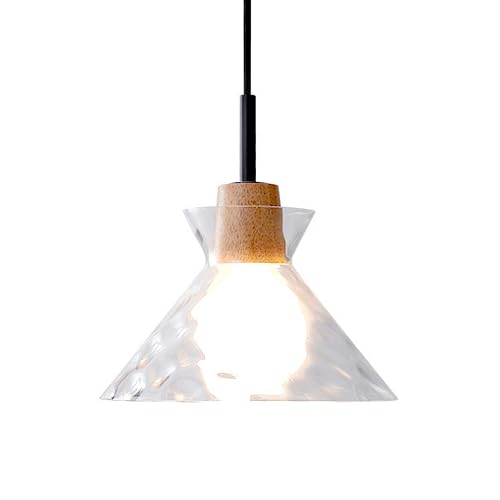 Suspension unique E27 en verre soufflé pour salon moderne
