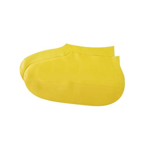 CIYODO 1 Pair Anti-skid Overshoes Anti-slip Shoe Cover Shoe Protector Shoes Cover Rainy Day Shoes Case Yellow