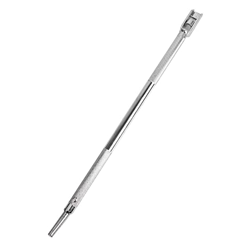 Iweshal Winch Bar, 1 Pack Combination Winch Bars with Square Head for Flatbed Trailer Winches and Trucks, Painted Combination Carbon-Steel Construction and No-Slip Handle Winch Bar (Silver)