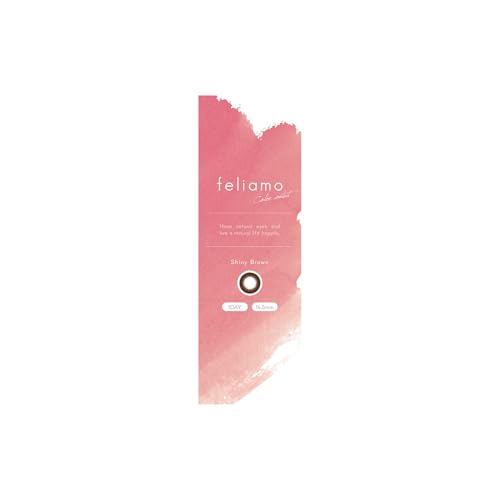 feliamo (フェリアモ) 1day ワンデー 10枚入り シャイニーブラウン（度あり）[-9.00]（Amazon）