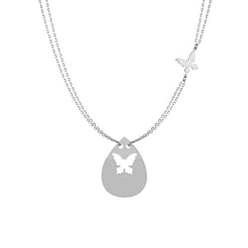 Bijoux en argent sterling plaqué or papillon minimaliste sans pierre