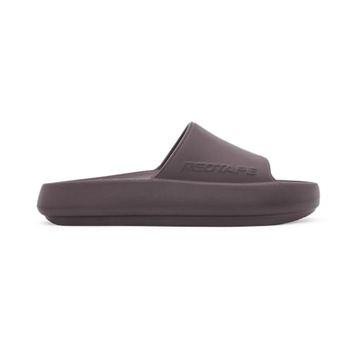 Image of Red Tape Casual Sliders for Men | Refined Round-Toe Shape with a Relaxing Slip-On Support | BEIGE | 7 UK