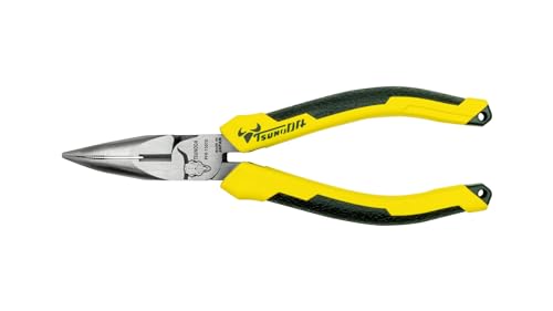 Image of Tsunoda PFR-150TG Power Bent Tip Radio Pliers, 5.9 inches (150 mm)