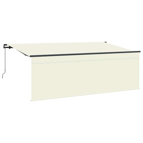 Store banne rétractable manuel 350x200 auvent extérieur polyester terrasse - 2