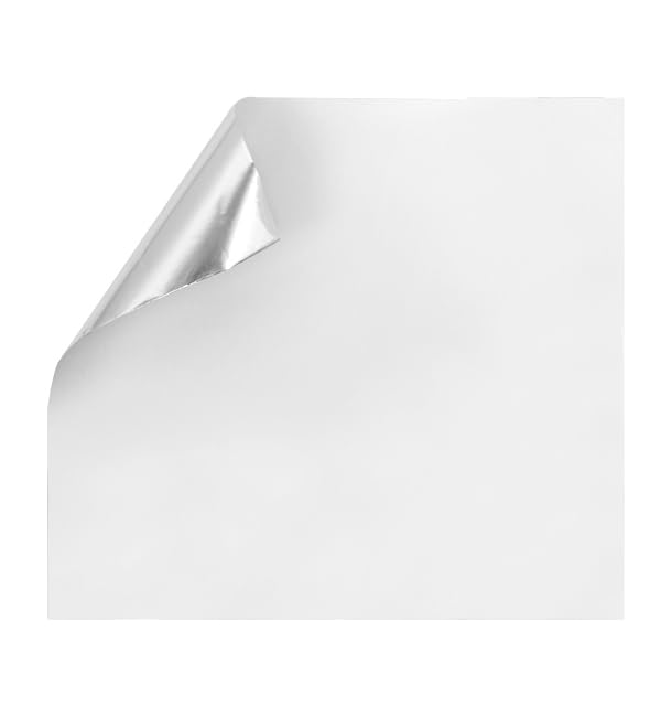 Monouso | 500 Hojas de Papel Antigrasa, 28x31cm, Color Metalizado, Envueltas Antigrasa con Doble Capa, Aluminio, Papel para Hamburguesas, Bocadillos, Snacks, Fritos, Barbacoas, Picnic