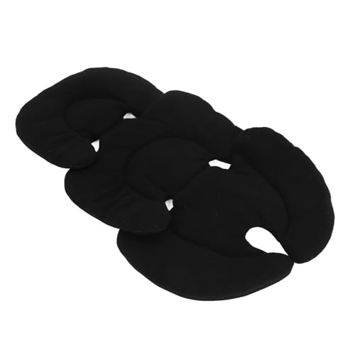 Schwarze Kinderwageneinlage, Universelles Herausnehmbares Netzstoff-Innenkissen mit Sicherheitsgurt, Geeignet für die Meisten Kinderwagen auf Dem Markt (BLACK)