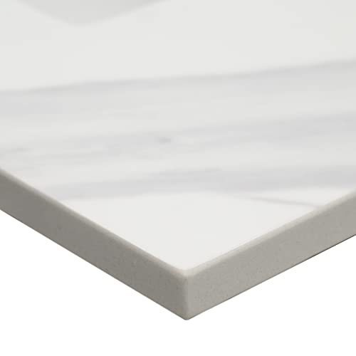 image for MSI Calacatta Lumas Vanity Top with Under Mount Rectangle Ceramic Sink