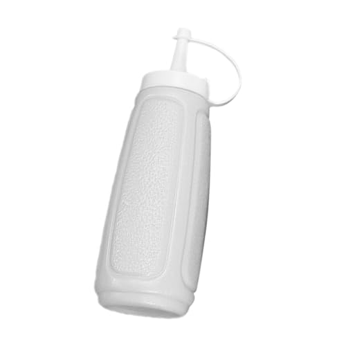 ARTSEWPLY Botella Exprimidora De Salsa Tapa Blanca, Capacidad Pequeña De Plástico, Resistente a Fugas, Para Ketchup y Aderezos, Uso Doméstico Cocina