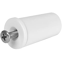 Cosido Tapones Persianas Schellenberg 10260 Tapón de Tope para persiana, Blanco, 24 x 39 mm, Set de 4 Piezas