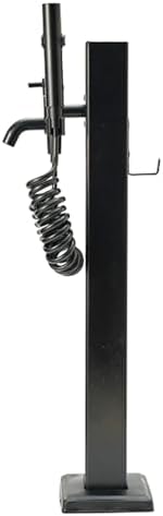 304 Stainless Steel Outdoor Water Column, Freestanding Garden Hose Stand, Square Water Dispenser Hydrant for Irrigation & Washing - Durable & Stylish (Black J)