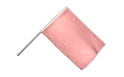 Drapeau unicolore rose Digni sur hampe pour marquage visuel de stands extérieurs