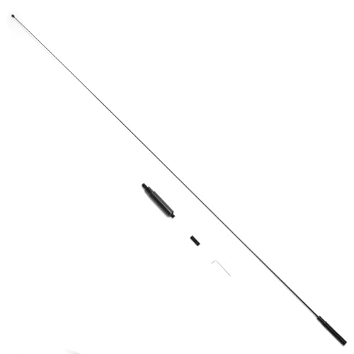 GRA-CFS10 Carbon Fiber Whip Antenna 28–29.7 MHz 10 Meter HF, 3/8-24, Lightweight 44 inches, 4.6oz, 100W SSB