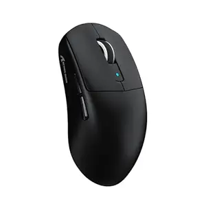 ATTACK SHARK R6 Wireless Gaming Mouse,38G Ultra-Lightweight Trip-Mode 2.4G/USB-C/Bluetooth Mouse Gaming with PAW3950MAX Sensor,42000 DPI,50G Accelerated Speed for PC/Laptop/Mac -Black&Tape