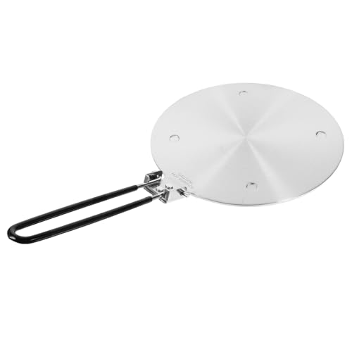 UKCOCO Placa Difusora de Calor para Inducción Inoxidable Adaptador de Cocina Portátil con Distribución Uniforme y Alta Conductividad Térmica para Estufas Eléctricas