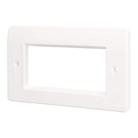 Computer Spares Double Gang Face Plate for Euro AV Modules Cover