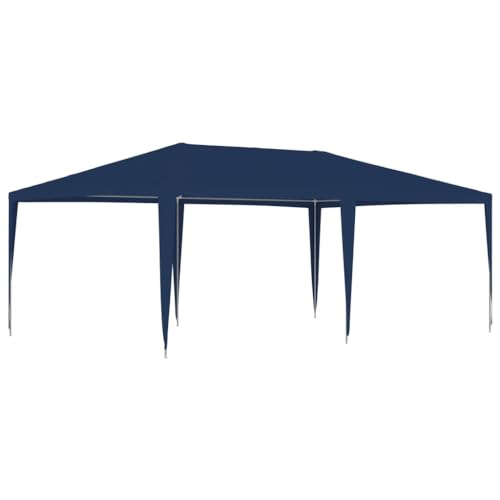 vidaXL Carpa para Fiestas, Cenador para Fiestas Reuniones, Toldo Exterior Resistente al Agua, Carpa para Jardín Terraza, Azul 4x6 m