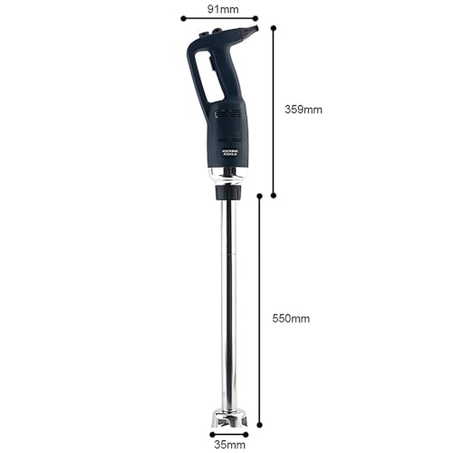 Wydajny blender ręczny 500 W – regulowany elektryczny blender w sztyfcie 4000-16000 obr./min, stal nierdzewna 304, odporna na zachlapanie konstrukcja do smoothie, zup i warzyw