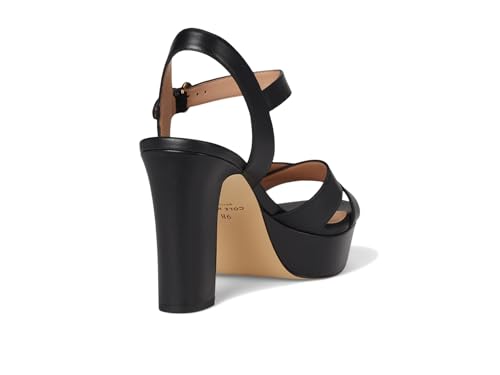 Cole Haan Cole Haan Womens Riannon Platform Sandal, Black Leather, 10 Medium