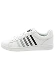 K-Swiss Court Winston Herren Sneaker Sportschuh 06154-131-M Weiß/Grau, Schuhgröße:43 EU