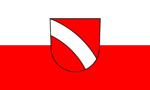 Drapeau paysage Altbach grand format horizontal - Pavillon extérieur Gemeinde Altbach - 2
