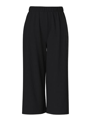 PIECES Pcflora Culotte Femme Taille Haute Short Ample et Fluide en Tissu BC