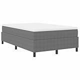 Mengtu Boxspringbett Modern Rechteckig Holzwerkstoffrahmen Hellgrau Weiß 193x120x60 cm Model3337452