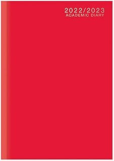 1ABOVE-2023-2024 A4 WEEK TO VIEW Mid Year Academic Casebound Diary (RED)