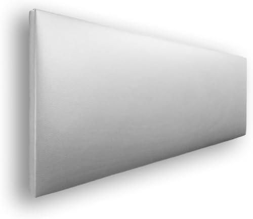 Silcar Home - Cabecero de Cama 150 Blanco Jep - Estructura de Madera, Tapizado en Polipiel Liso, Diseño Moderno, Fácil Instalación, Acolchado - Polipiel Blanco, 150 cm