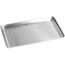 IMEEA Small Silver Tray SUS304 Stainless Steel Rectangular Tray Countertop Organizer for Bathroom Vanity, Jewelry, Keys & Skincare 9.8" x 6"