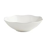 Le design ondulé et la couleur blanche intemporelle de ce bol de service s'intègrent harmonieusement à tout type de décoration intérieure, des plus classiques aux plus modernes, pour une présentation impeccable
