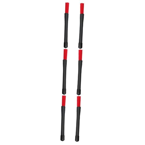 Juego de 3 baquetas de plástico para batería rojo miniatura 5