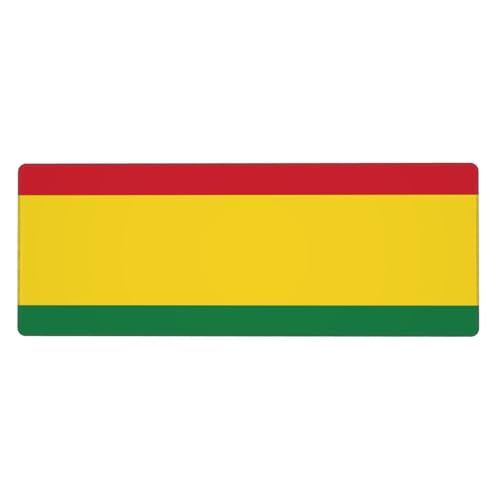 Bolivia Almohadilla De Escritorio Grande Con Diseño De Bandera Nacional|Almohadilla 2 En 1 Para Teclado Y Ratón|Universal Para Oficina Superficie Suave Y Lisa+Base De Goma Antideslizante​