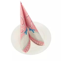 Servilletas Decoupage Rosa Azul Cielo Servilletas Papel Decoradas Cocktail Desechables Cumpleaños 2 Capas Toilet Paper Towels Baño para Bodas,Fiesta en el Jardín Mesa Deco 30 Paquetes(33x33cm）