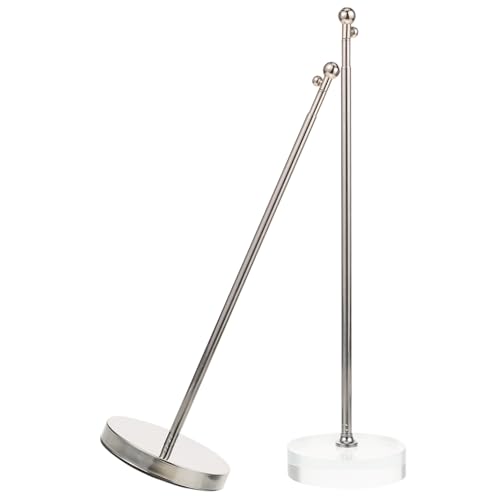 ARTIBETTER 1 Jeu Support De Hampe Drapeau De Bureau Acier Inoxydable Avec Base Compacte Porte Drapeau Pratique Pour Maison Et Bureau Et Facile À Installer Lot 2 Pièces