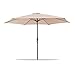 Acomoda Textil – Sombrilla de Jardín con Forro Anti UV. Parasol de Aluminio con Manivela, Toldo Octogonal 3 M Ø para Patios y Terrazas 244 x 300cm (Beige)